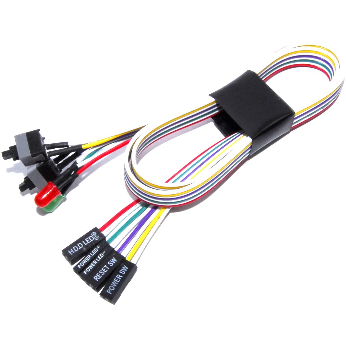 Momentary Switch PC Power/Reset 60cm LED Pushtomake Pi Arduino Flux