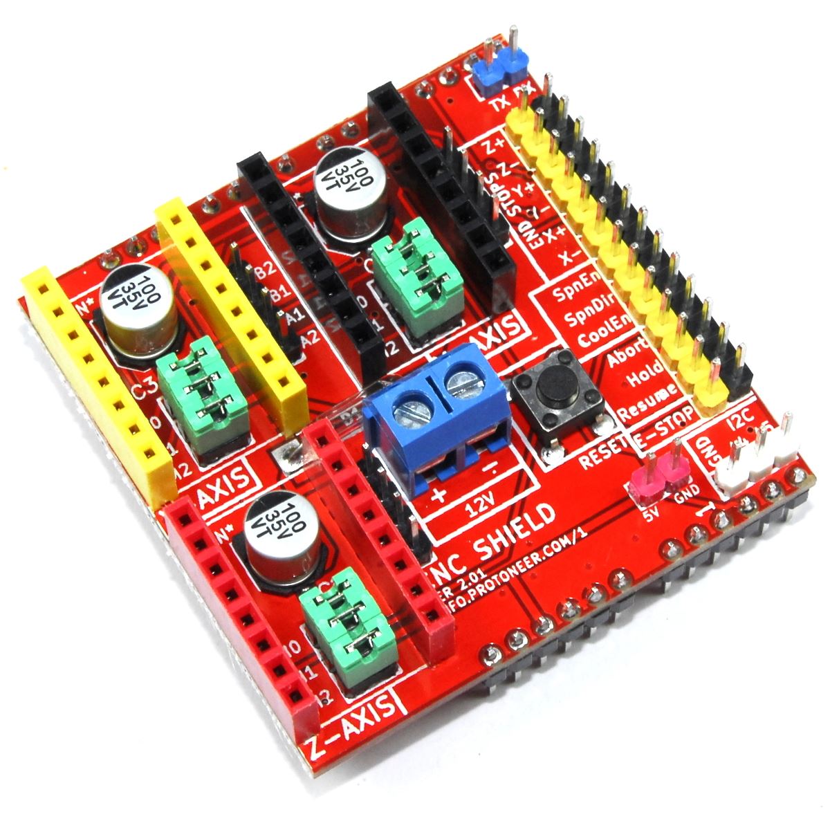 CNC Shield for Arduino UNO V2 A4988 3D Printer Engraver 12V GBRL