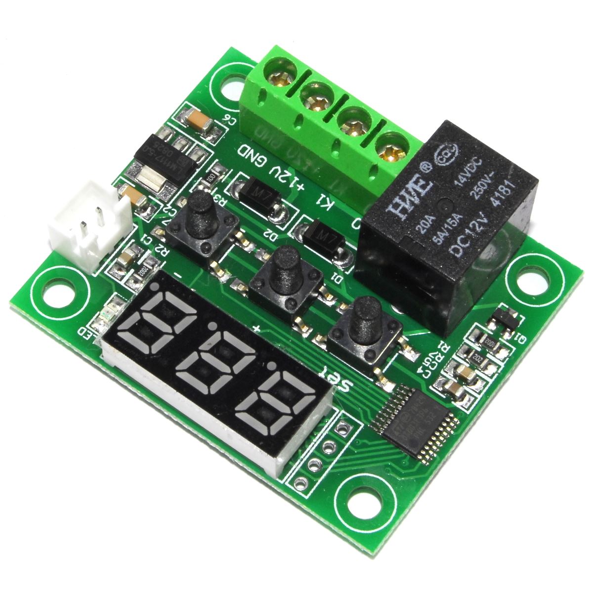 W1209 Temperature Controlled Relay Module Waterproof 12V 1-Wire – Flux ...
