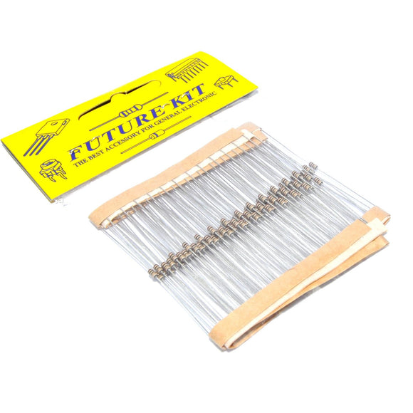 Future Kit 100pcs 1K2Ω 1/8W rat. 5% tol. Metal Film Resistors