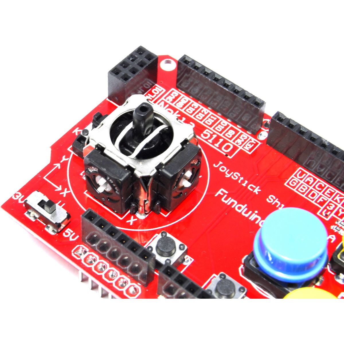 Funduino Joystick Keypad Shield for Arduino UNO V1 nRF Keyes I2C – Flux ...