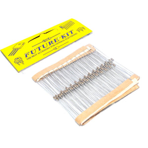Future Kit 100pcs 2K2Ω 1/8W rat. 5% tol. Metal Film Resistors