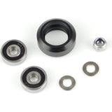 24mm Solid Black V Wheel with Bearings