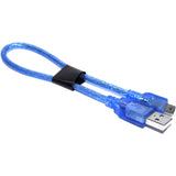30cm USB A Male - Mini B Male Cable