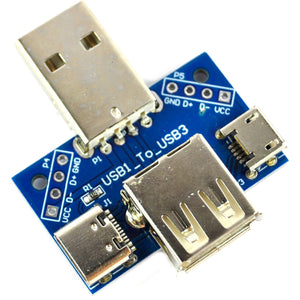LC Technology USB A USB Micro C 2.54mm Adaptor Module