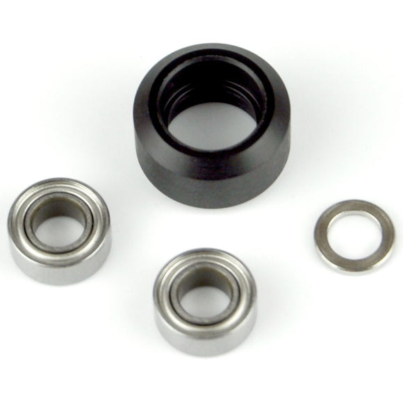 15.25mm Solid Black V Wheel with Bearings