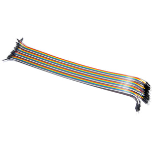 40pcs 40cm 2.54mm M-M Jumper Wires