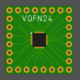 5pcs Flux Workshop VQFN24 Chipset Breakout Adapter Board