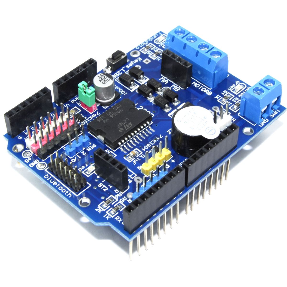 Keyes L298P Motor Driver Shield for Arduino UNO Funduino I2C – Flux ...