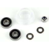 24mm Solid Clear V Wheel with Bearings