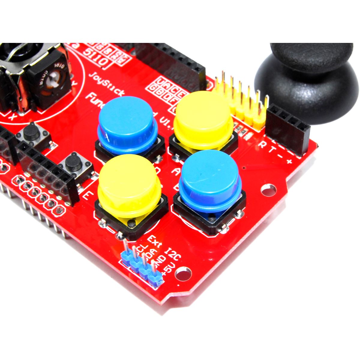 Funduino Joystick Keypad Shield for Arduino UNO V1 nRF Keyes I2C – Flux ...