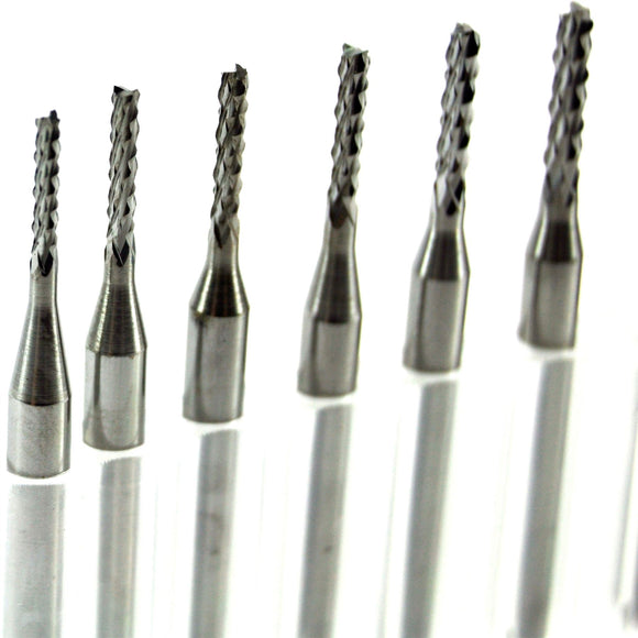10pcs 3.175mm 1.3-3.175mm Carbide Engraving Bits