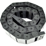 1m Semi-Enclosed 18x50mm Drag Chain & Brackets