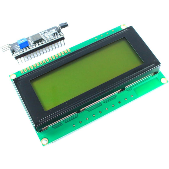 20x4 Green LCD with I2C Interface Module