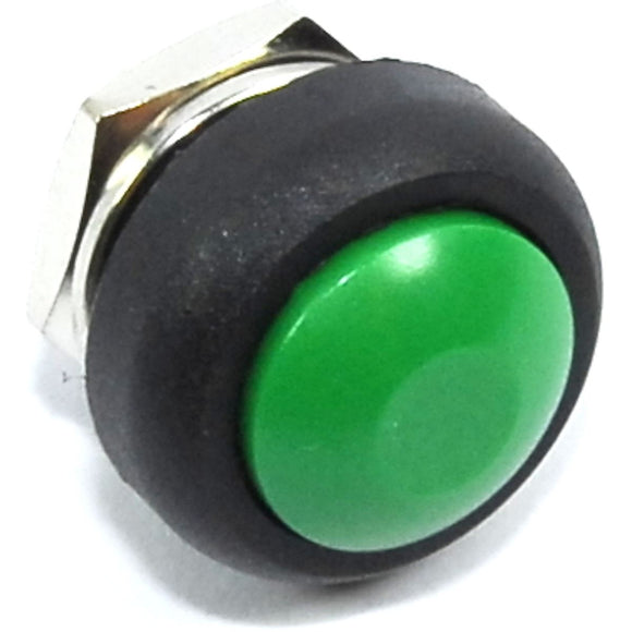 Green 12mm Domed Momentary Switch