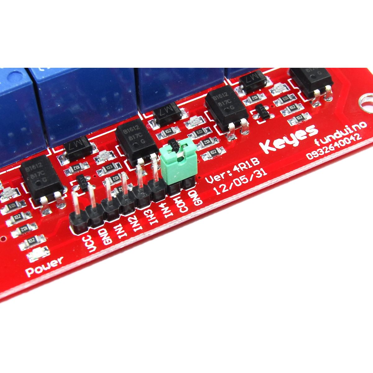 Keyes 5V 4 Channel Relay Module MD-007 250V AC 30V DC Funduino – Flux ...