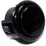 30mm Black Arcade Button - 2 pin