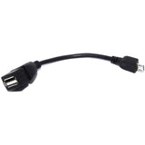 13cm USB A Female - Micro Male Cable