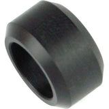 4pcs 15.25mm Solid Black V Wheel with Bearings