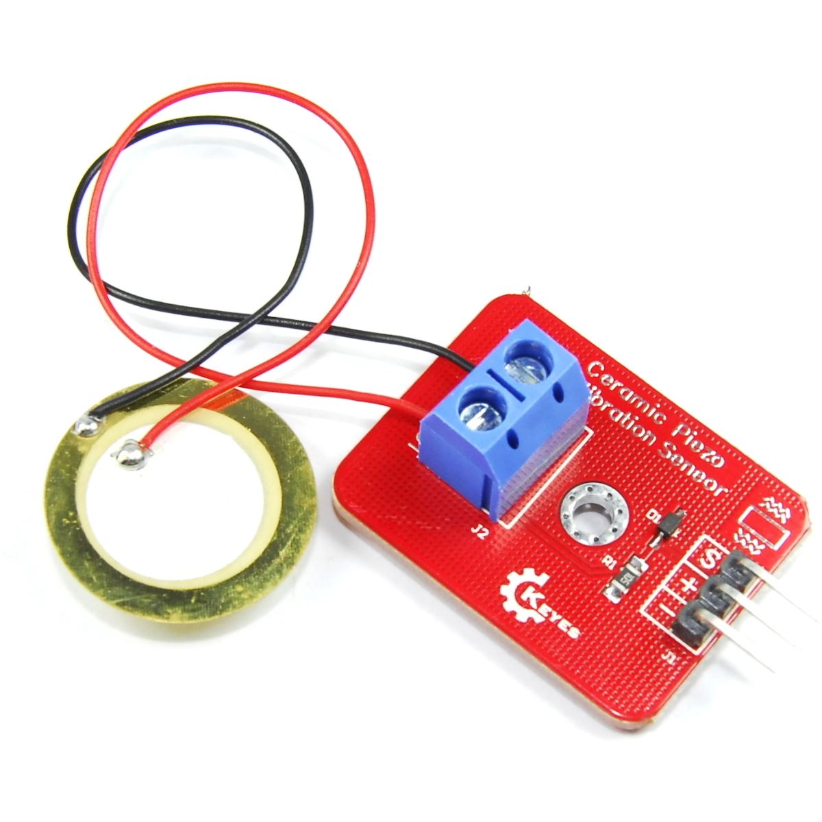 Keyes Ceramic Piezo Vibration Sensor Module KY-138 Pi Arduino Flux Workshop Keyes Ceramic Piezo Vibration Sensor Module KY-138 Pi Arduino Flux Workshop