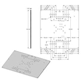 216x216mm Build Plate for C Beam CNC Machine