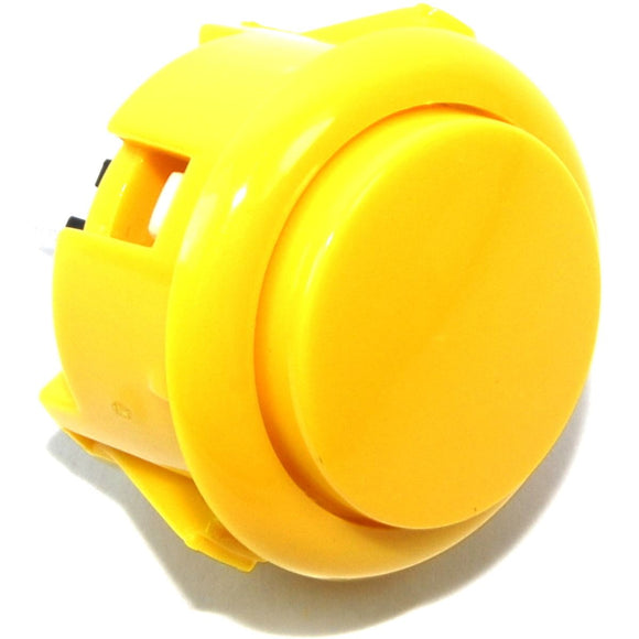 30mm Yellow Arcade Button - 2 pin