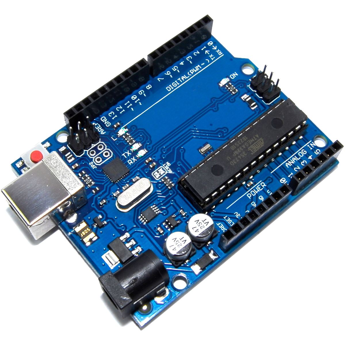 ATmega328P Microcontroller Board 16u2 (Arduino-Compatible) – Flux Workshop